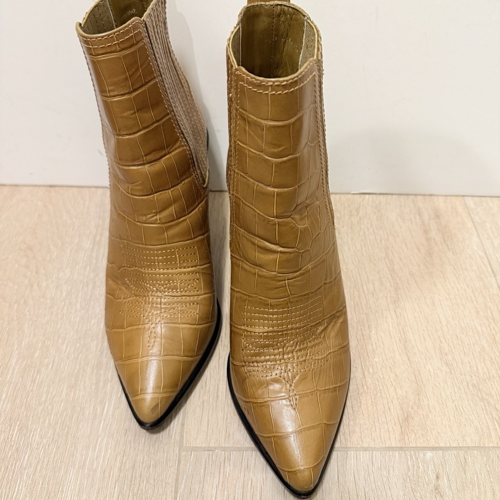 Loeffler Randall, Leather Honey, Tan Bootie, 9 Western - Picture 3 of 10
